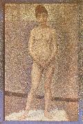Georges Seurat A standing position of the Obverse oil painting artist